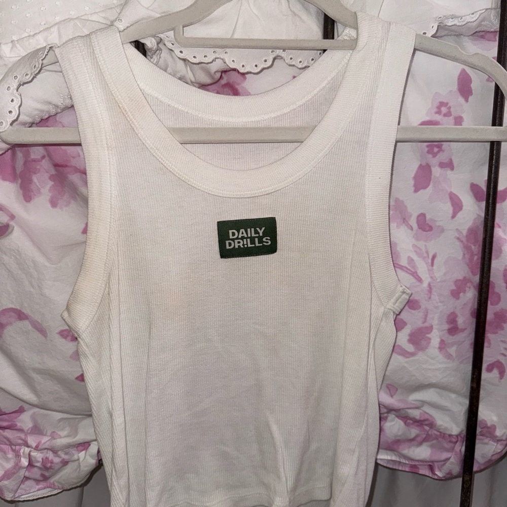 Daily Drills White Tank Top XS/S